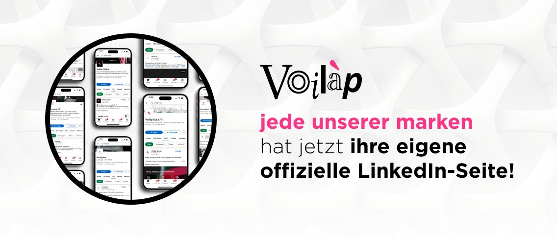 Jede unserer marken  hat jetzt ihre eigene offizielle LinkedIn-Seite! Voilàp